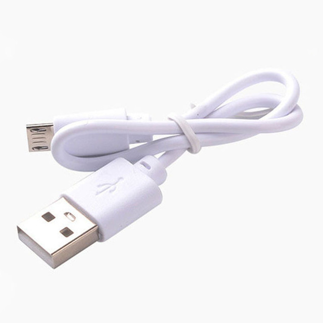 Mobile Phone Accessories 30cm Black White Round Micro USB Fast Charger Charging Cable for Android
