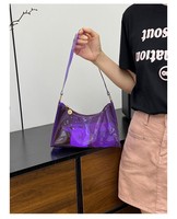 Nouvel Arrivage Sac à Main Portable pour Femme en PVC Transparent Imperméable Motif Bonbons, Idéal Plage et Été, Recyclable