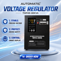 Stabilisateur de tension automatique OEM ODM 30KVA 45-280V monophasé 220V AC AVR pour la maison et le bureau