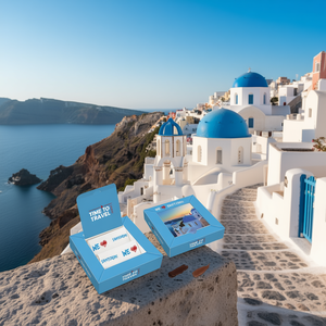 Set Regalo di Cioccolato Santorini con Design 'We Love Santorini' per Souvenir di Viaggio - Product Image 3