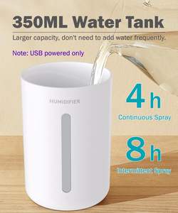 Humidifier Cool Mist <b>Diffusers</b> Ultrasonic Portable USB Mini Air Humidifier - Product Image 2