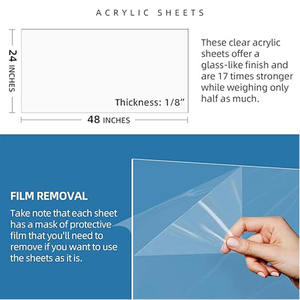 Plaque d'impression flexo en acrylique transparent PMMA, épaisseur de 1,8 à 300 mm, pour l'artisanat et l'impression numérique, tailles personnalisables - Product Image 3