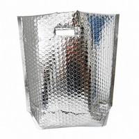 Sac isotherme réutilisable, étanche, anti-fuite, avec film aluminium pour la chaîne du froid, expédition d'aliments congelés, conforme aux normes FDA