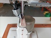 Machine à coudre industrielle robuste à point noué, avec pied entraîneur, haute vitesse, pour matériaux épais et réparation de chaussures