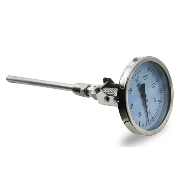 Industrial Stainless Steel Bimetal Thermometer / Temperature Gauge