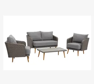 Furniture Durable Wicker Rattan Sofa Sets For Hotel Customizable Design Outdoor Garden Set Modern 2 Years Luxury
