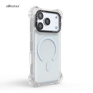 Funda Transparente para Teléfono Aikusu, Anti-Amarillamiento, Resina Epoxi Magnética, Venta al por Mayor, para iPhone 17 16 15 14 13 Plus Pro Max - Product Image 2