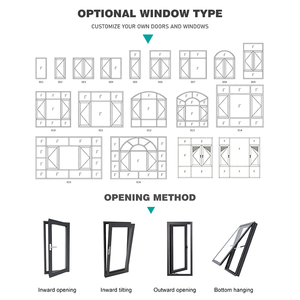 Finestra a Battente in Alluminio con Telaio Stretto, Design Personalizzato, Efficiente e Resistente alle Intemperie, <span class=keywords><strong>per</strong></span> <span class=keywords><strong>Balconi</strong></span> e Verande - Product Image 4