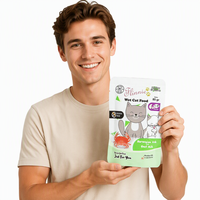 Flinnie Promotion Exceptionnelle : Aliment Humide Haut de Gamme pour Animaux de Compagnie, Sachet 120g, Personnalisable, Forte Teneur en Viande, Saveurs Variées, Sans Céréales, Facile à Digérer, Friandise