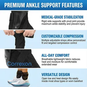 อุปกรณ์พยุงข้อเท้าแบบผูกเชือก ปรับได้ สำหรับข้อเท้าแพลงและบรรเทาอาการปวด ได้รับการรับรองมาตรฐาน CE <span class=keywords><strong>ISO</strong></span> รับสั่งซื้อทดลอง จำหน่ายจำนวน<span class=keywords><strong>ม</strong></span>าก รับผลิตตามแบบ - Product Image 5