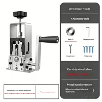 Máquina Manual Industrial para Pelar Cables de Acero y Cobre con Mango de Plástico, Herramienta Manual para Desforrar Cables
