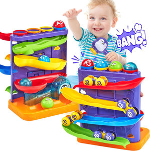 JinYing Toddler Sensory Educational Penguin 2 in 1 Pounding Pound a Ball <b>Toy</b> Plastic <b>Roller</b> <b>Coaster</b> <b>Toy</b> for Kids - Product Image 2