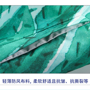 All Over <b>Print</b> Hooded Double Layer Trench Coat Polyester Fiber Autumn Outerwear Daily Wear - Product Image 4