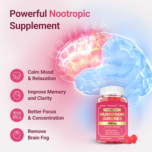 Rosebest OEM Marque Privée Formule Puissante 2500mg Gummies aux Champignons Crinière de Lion Compléments Alimentaires Favorisant la Concentration, la Santé Immunitaire et Cérébrale - Product Image 4