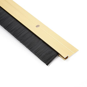 Burlete de cepillo para la parte inferior de la puerta |   Burlete Aislante Acústico y Antipolvo para Puertas de Madera y Metal - Product Image 5