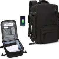 Ransel Perjalanan Tahan Air Poliester Oxford Gaya Baru Wanita Kapasitas 20-35L Tas Laptop Santai Bisnis Perjalanan Singkat Kasual USB