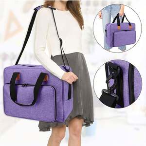 Sac de transport pour <span class=keywords><strong>machine</strong></span> à <span class=keywords><strong>coudre</strong></span> portable, grande capacité, <span class=keywords><strong>simple</strong></span>, durable, imperméable, couleur unie, fermeture éclair, pour voyage en extérieur - Product Image 4
