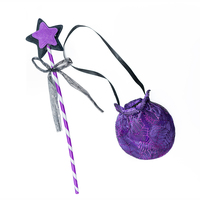 Deluxe Girls Halloween Fairy Tale Witch Costume Set Personnalisable Comprend Robe Chapeau Sac pour Enfants Carnaval Jeux Vente en Gros