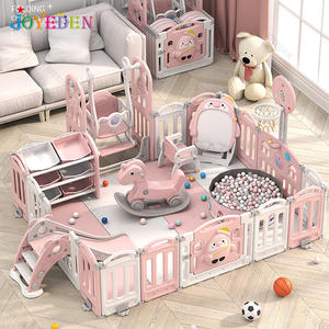Nouveautés jeux <span class=keywords><strong>de</strong></span> toboggans portables pour enfants <span class=keywords><strong>aire</strong></span> <span class=keywords><strong>de</strong></span> jeux balançoire <span class=keywords><strong>de</strong></span> clôture intérieure sécurité pliable parc pour bébé en plastique avec jouets - Product Image 3