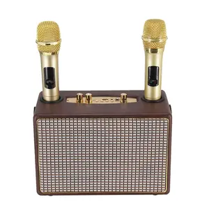 Active professional high power family karaoke portable speaker part amplifier with mic and blue tooth speakers