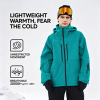 Chaqueta de Esquí Profesional Impermeable para Hombre, Personalizada, Cortavientos, con Capucha, Forro Polar Cálido y Transpirable