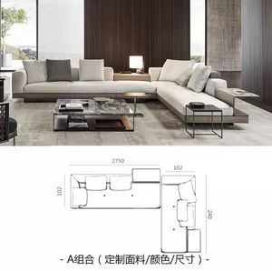 Divano in Pelle Segmentato dal Design Unico che Rompe le Regole del Design Tradizionale <span class=keywords><strong>e</strong></span> le Combinazioni Creative dei <span class=keywords><strong>Divani</strong></span> - Product Image 6