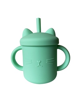 Taza de bebé de silicona saludable respetuosa con el medio ambiente, la mejor venta, Linda, sin Bpa, apta para lavavajillas, para entrenamiento infantil - Product Image 1