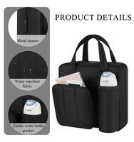 Classeur à fermeture éclair avec poignée, capacité 600 feuilles, classeur de documents Trapper Keeper, sac classeur personnalisé avec logo