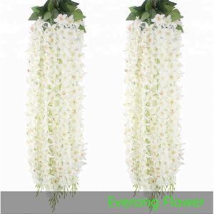 <span class=keywords><strong>Glicine</strong></span> di seta fiore di <span class=keywords><strong>glicine</strong></span> artificiale parete appesa vite fiore - Product Image 5