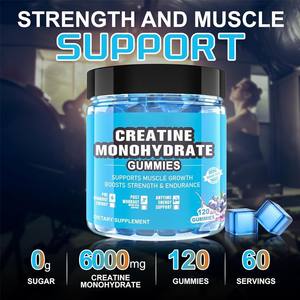 Gummies OEM de Monohydrate de Créatine 5000 mg Nutrition Sportive pour l'Entraînement Taurine, Créatine Aromatisée pour Femmes et Hommes - Product Image 4