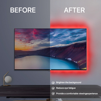 Nouvelle bande LED COB 2M flexible mince haute densité 1 an de garantie rouge 5V USB commutateur contrôle Led bande lumineuse avec peut être collé