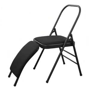 Herramienta <span class=keywords><strong>auxiliar</strong></span> al por mayor adultos masaje metal plegable inversión multifuncional Yoga silla plegable sin espalda - Product Image 1