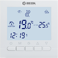 Thermostat mural facile à régler, contrôleur pratique pour la réglage quotidien de la température, chauffage par le sol, chauffage intérieur domestique