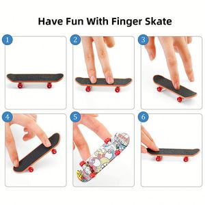 Mini Skateboard à Doigts en Plastique Personnalisé pour Enfants, Plateau Coulissant, <span class=keywords><strong>Rampe</strong></span>, Jeu de Bureau, Vente en Gros - Product Image 6