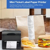 Imprimante thermique portable mini pour reçus 80 mm, compatible iOS Android Windows, pour le commerce de détail et la restauration