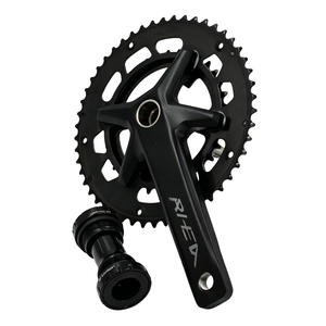 Ensemble de manivelle creuse et de pignon de vélo élégant : Dents noires ED de précision pour une expérience cycliste ultime - Product Image 2