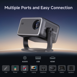 Hotack L018 Đầy Đủ HD 1080P Rạp Chiếu Phim Gia Đình 4K Máy Chiếu Thông Minh Android Không Dây Wifi Proyector Di Động Kinh Doanh Văn Phòng Máy Chiếu - Product Image 6
