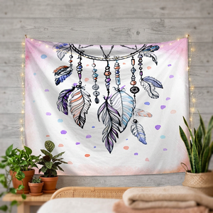 Tapiz Floral de Poliéster para Colgar en la Pared, Impreso, Lavable a Máquina, Decoración de Pared, Tapiz Artístico, Venta al por Mayor, Lavado a Mano, Moderno 2 - Product Image 2