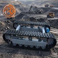 Châssis de chenilles en caoutchouc et acier pour mini-excavatrice, dumper, transporteur, chariot à chenilles - Fabrication OEM