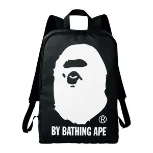 BAPE杂志附录模型时尚黑色轻质背包学生书包旅行猿背包