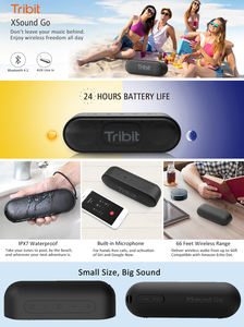 ลำโพงพกพา <span class=keywords><strong>Tribit</strong></span> <span class=keywords><strong>xsound</strong></span> <span class=keywords><strong>GO</strong></span> พร้อมอายุการใช้งานแบตเตอรี่ที่ยาวนาน IPX7ลำโพงบลูทูธกันน้ำสำหรับที่บ้านกลางแจ้ง x เสียงเบสที่ชัดเจนยิ่งขึ้น - Product Image 6
