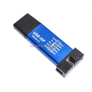 Usbasp usbisp không có trình điều khiển + nhôm + quá dòng + đèn đỏ và xanh + không giới hạn 64K - Product Image 2