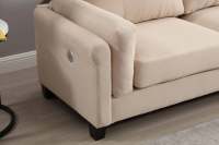 Chaise de canapé très simple de style italien ensemble de salon en cuir Luna 2 pièces ensemble de salon moderne en ivoire ensemble de canapé