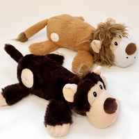 Jouet pour chien Singe qui couine, jouet interactif en peluche pour chien