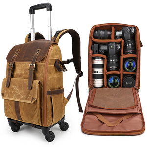 Bolsa con Ruedas para Cámara DSLR Vintage para Fotógrafos Profesionales, <span class=keywords><strong>Mochila</strong></span> con Ruedas - Product Image 1