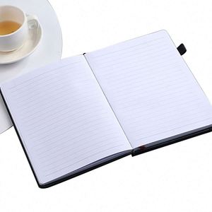 Custom Gold Stamp Wholesale A5 Hardcover Leather Notebook <b>Journal</b> with 100 Sheets for Gift Writing - Product Image 2
