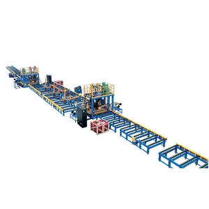 Hochwertige automatische Stahlstrukturformung h-Strahler horizontale Montage Schweißmaschine