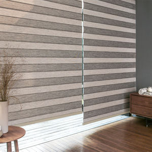 Persianas coreanas Zebra de aspecto maderado, edición personalizada, motorizadas, tipo día y noche, cortinas enrollables automáticas para ventanas, modernas - Product Image 4