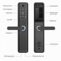 Cerradura Inteligente FM128 para Puerta de Aluminio con Control en la Nube y por Aplicación a través de la App Tuya