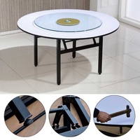 Ensemble de chaises de table pliantes rondes et minimalistes modernes pour les hôtels, les banquets, les formations, les conférences, les restaurants et les mariages.